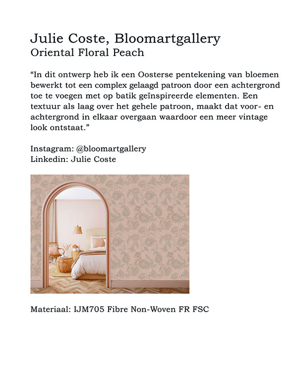 19 - Julie Coste: Oriental Florals Peach