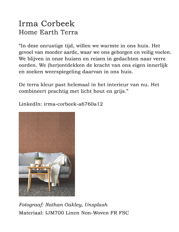 20 - Irma Corbeek: Home Earth Terra